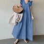 Rosa | Denim maxi-jurk