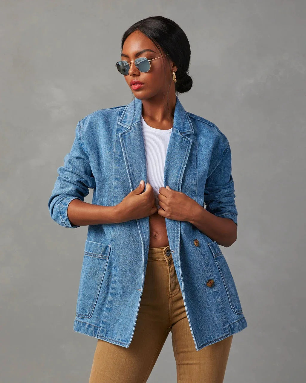 Mette | Denim Blazer