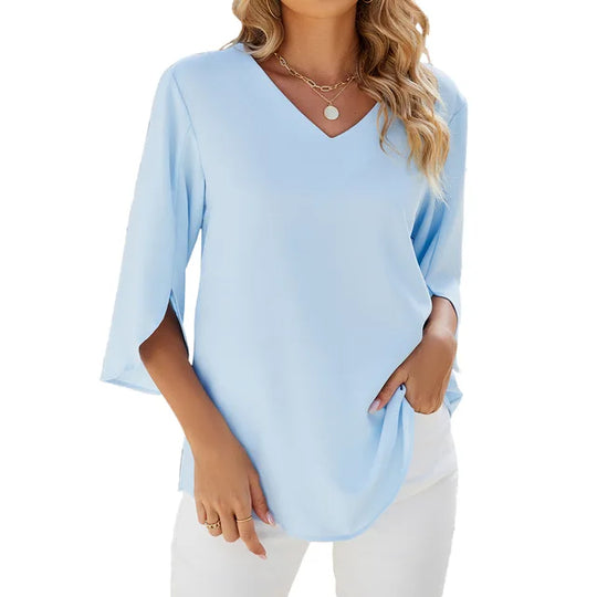 Cynthia | Elegante blouse met V-hals