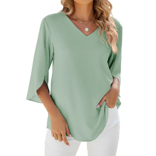 Cynthia | Elegante blouse met V-hals