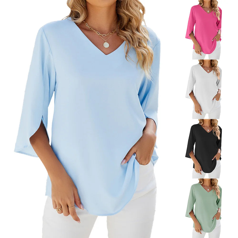 Cynthia | Elegante blouse met V-hals